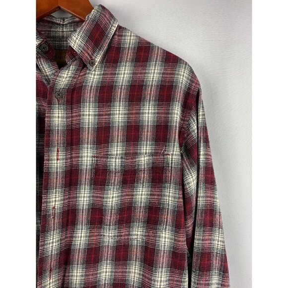 St. Johns Bay Men’s Classic Fit Plaid Button-Down Flannel Shirt - Size S - Picture 3 of 6